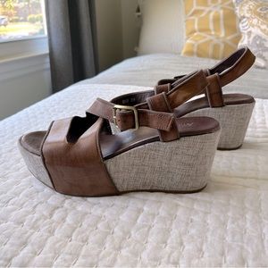 Antelope Shoes, Leather wedge size 39